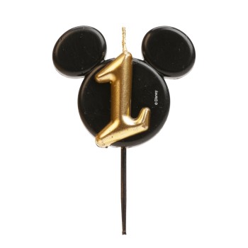 Candelina per torta sagomata orecchie Mickey/Minnie –...