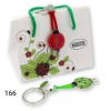 Portachiavi coccinella colorata in confezione regalo