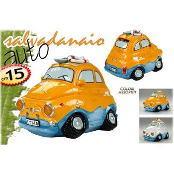 Salvadanaio resina auto sportiva cm. 15