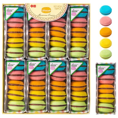 Set 5 gomme per cancellare 3D «Macaron