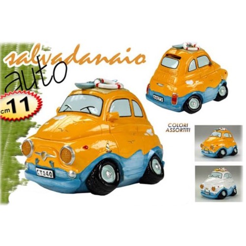 Salvadanaio resina auto sportiva cm. 11