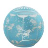 Lampada sfera in vetro con led Cm. 15 - Giostra cavalli celeste