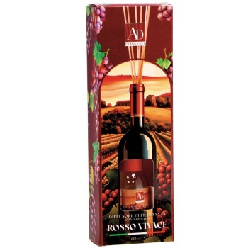 Diffusore essenze 125 ML con midollini - Rosso vivace