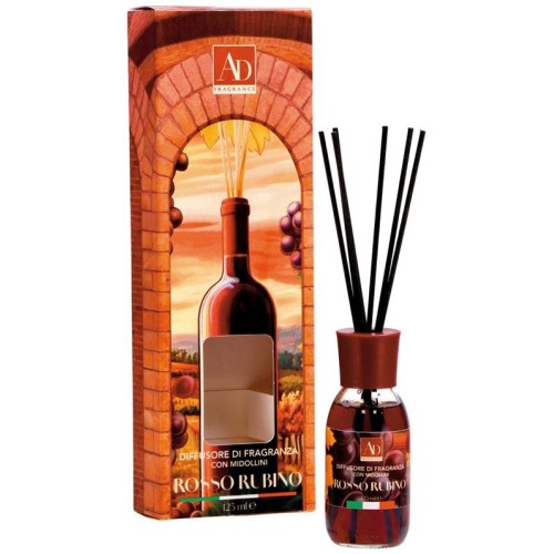 Diffusore essenze 125 ML con midollini - Rosso...