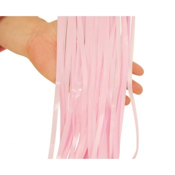 Tenda decorativa sfrangiata Cm. 100x200 - Rosa baby 2