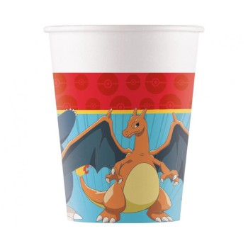 Bicchiere carta 200 ML - Cf. 8 pezzi - Pokemon