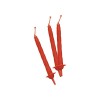 Candeline per torta classica con base Cm. 8 - Blister 12 pezzi - Rosso