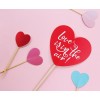 Cake topper "Cuore Love is in the air" Cm. 10x30