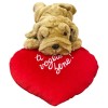 Peluche cane steso Cm. 40 con cuore