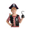 Costume completo Pirata – Cappello, maglia, pantaloni, pappagallo – Cm. 120/130