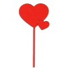 Set 12 pick in legno con cuore doppio