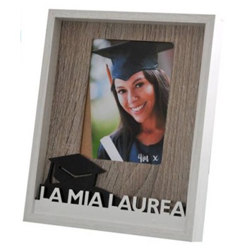 Portafoto in legno «La mia laurea» Cm. 18x22 – Foto Cm....