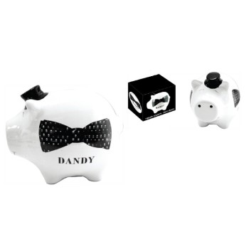 Salvadanaio ceramica maialino Dandy cm. 23x17
