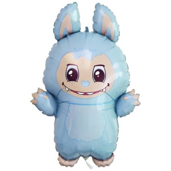 Palloncino mylar supershape 26" - Angry Bunny blu