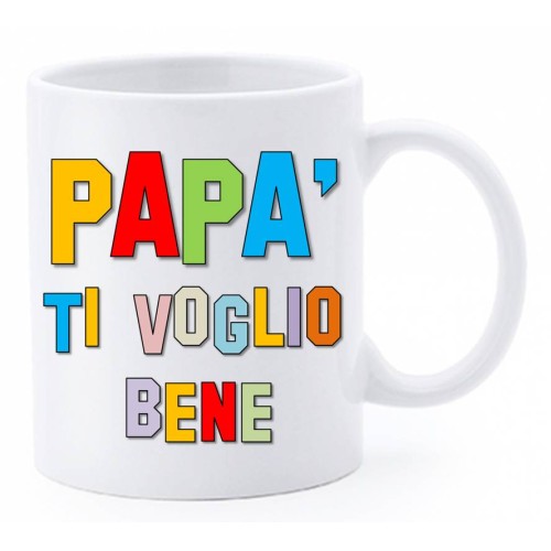 Tazza mug ceramica in scatola - Papà ti voglio...