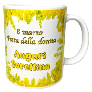 Tazza mug ceramica in scatola - 8 Marzo - Festa della...