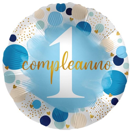 Palloncino mylar 18'' Cm. 45 - Rotondo - 1°...