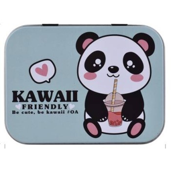 Scatola latta porta cerotti con 12 cerotti - Panda 2