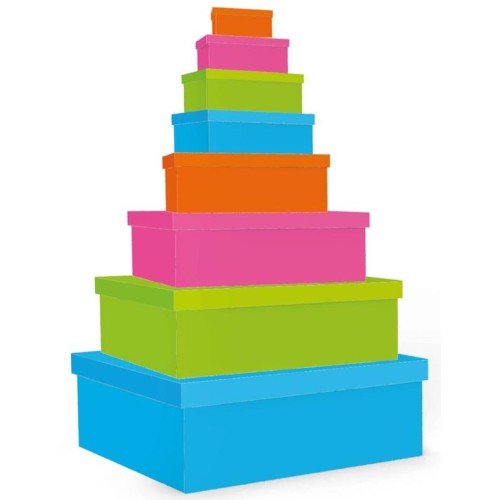 Set 8 scatole rettangolari deluxe matrioska -...
