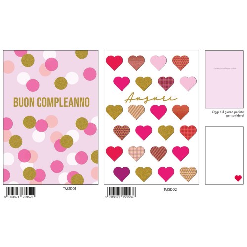 Biglietto auguri classico foil oro + rilievo -...