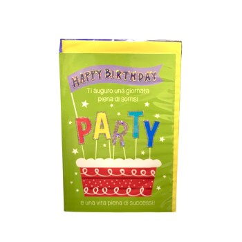 Biglietto auguri classico con foil - Buon Compleanno 2