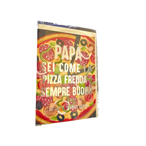 Biglietto auguri classico con foil argento - Papà
