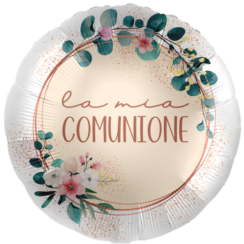 Palloncino mylar 18" Cm. 43 - Rotondo - La mia Comunione