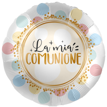 Palloncino mylar 18" Cm. 43 - Rotondo - La mia Comunione