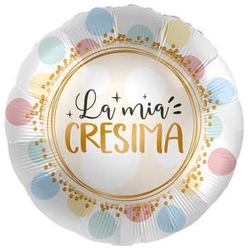 Palloncino mylar 18" Cm. 43 - Rotondo - La mia Cresima