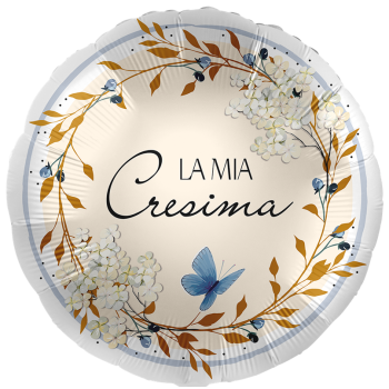 Palloncino mylar 18" Cm. 43 - Rotondo - La mia Cresima