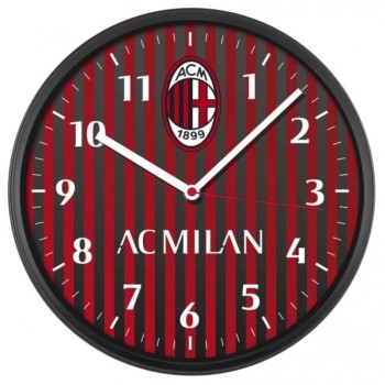 Orologio da parete tondo cm. 30 moto continuo AC Milan