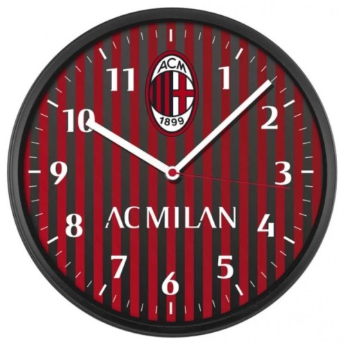 Orologio da parete tondo cm. 30 moto continuo AC Milan