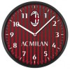 Orologio da parete tondo cm. 30 moto continuo AC Milan
