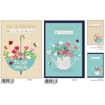 Biglietto auguri classico con foil oro - Mamma 2