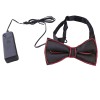 Papillon in tessuto Cm. 12 con bordo luminoso led - Colori assortiti
