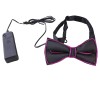 Papillon in tessuto Cm. 12 con bordo luminoso led - Colori assortiti
