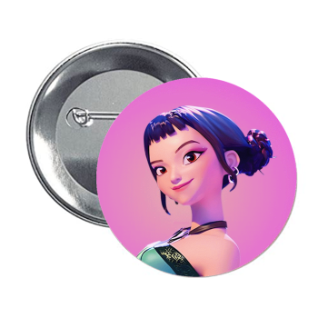 Set 6 spille tonde button Cm. 4,4 - K-Pop - Zoey