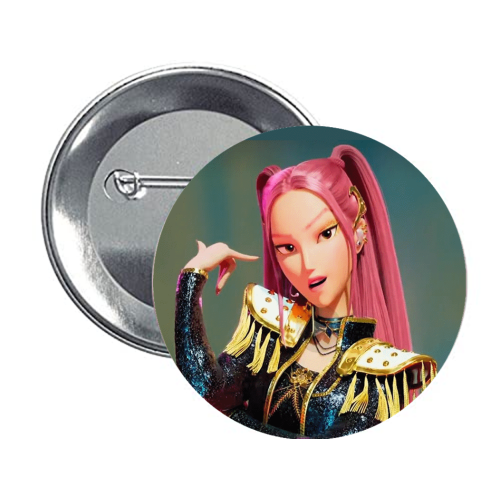 Set 6 spille tonde button Cm. 4,4 - K-Pop - Mira