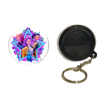 Set 6 portachiavi button K-Pop