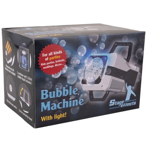 Macchina spara bolle di sapone deluxe con led