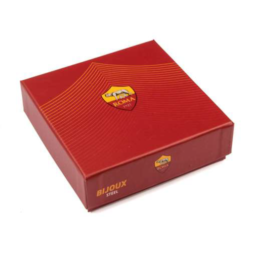 Bracciale con cordino e acciaio 316L AS Roma