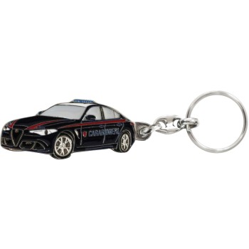 Portachiavi in metallo smaltato auto Giulia Carabinieri