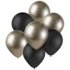 Palloncini lattice 12'' Prosecco&Black - Blister 7 pezzi