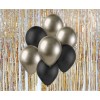 Palloncini lattice 12'' Prosecco&Black - Blister 7 pezzi