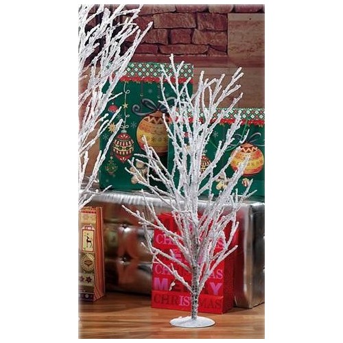 Alberello natalizio in bamboo innevato cm. 90