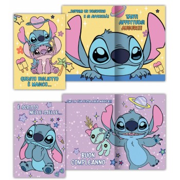 Biglietto auguri classico con busta Walt Disney - Stitch