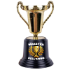 Coppa trofeo dorata due manici Cm. 14 - Maestro / Maestra - Soggetti assortiti