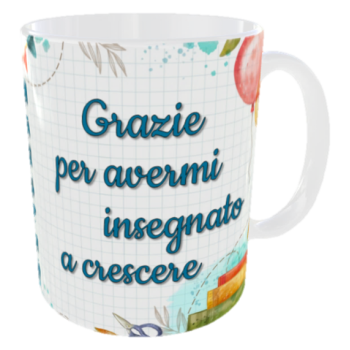 Tazza mug ceramica in scatola regalo "Maestro, grazie per...