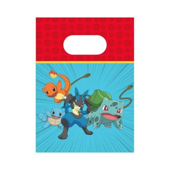 Sacchetti carta party - Confezione 4 pezzi - Pokemon 2