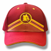 Cappello con visiera rosso con lupetto gommato 3D - AS Roma